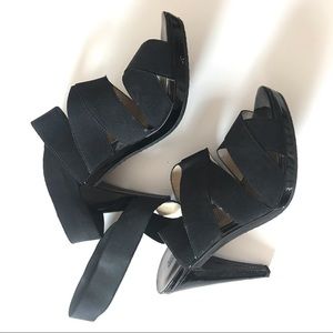 Michael Kors Jillian Cross Strap Platform Heels